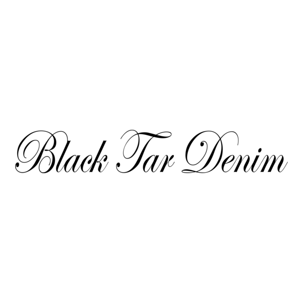 Black Tar Denim Logo PNG Vector