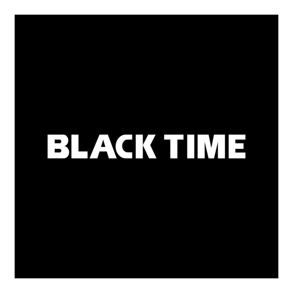Black Time Logo PNG Vector