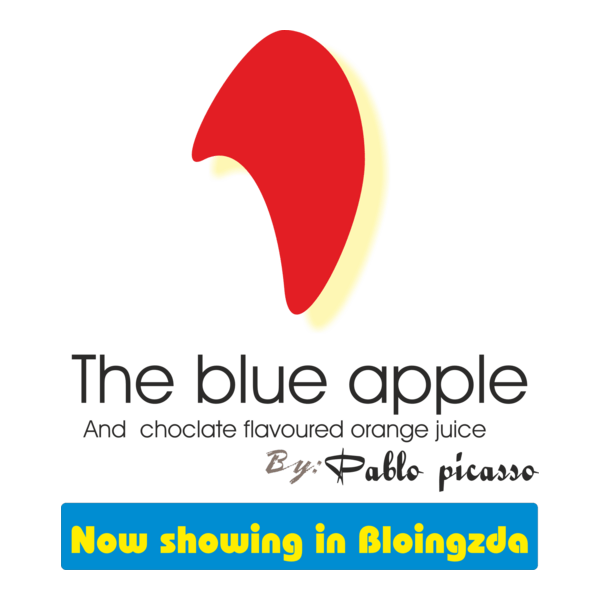 Blue Apple Logo PNG Vector