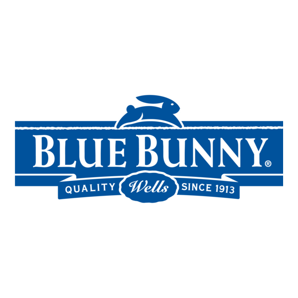 Blue Bunny Logo PNG Vector