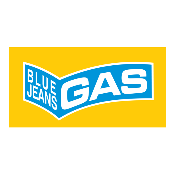 Blue Jeans Gas Logo PNG Vector