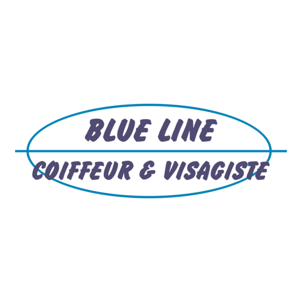 Blue Line Logo PNG Vector