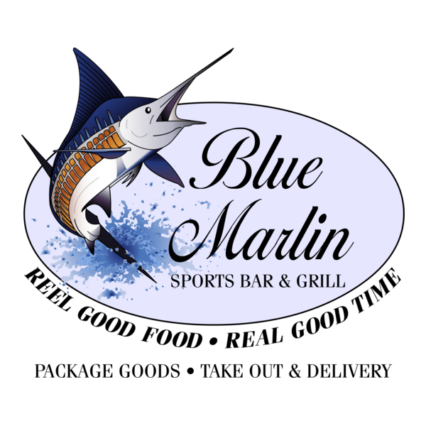 Blue Marlin Cafe Logo PNG Vector