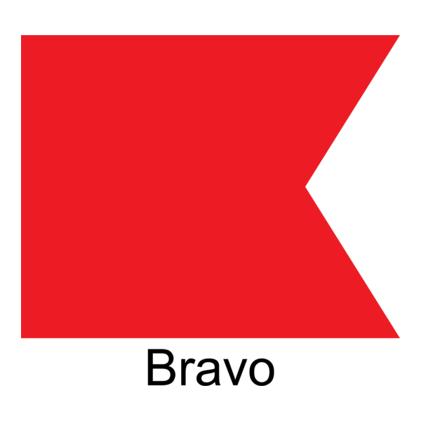 Bravo Flag Logo PNG Vector