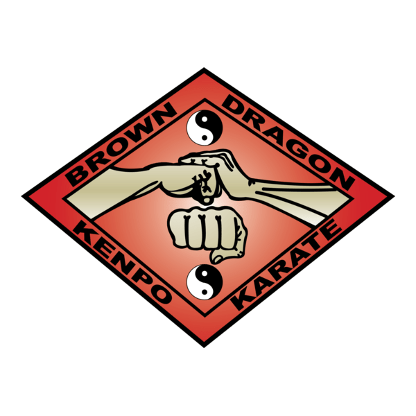 Brown Dragon Kenpo Karate Logo PNG Vector