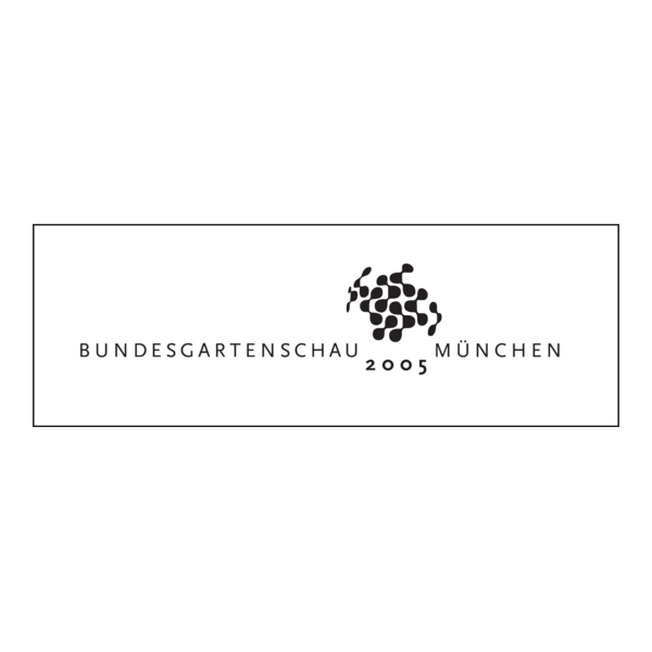 BUGA 2005 Bundesgartenschau München b/w Logo PNG Vector