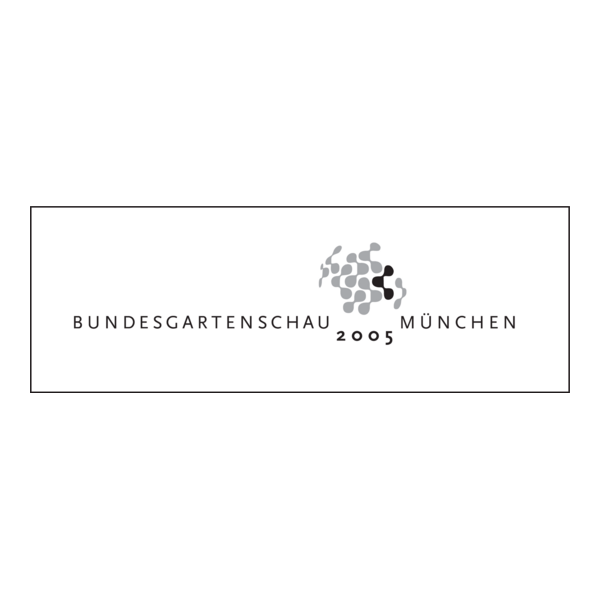 BUGA 2005 Bundesgartenschau München grayscale Logo PNG Vector