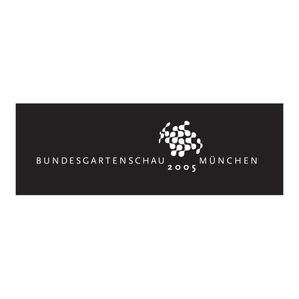 BUGA 2005 Bundesgartenschau München w/b Logo PNG Vector