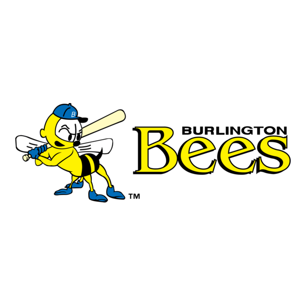 Burlington Bees Logo PNG Vector