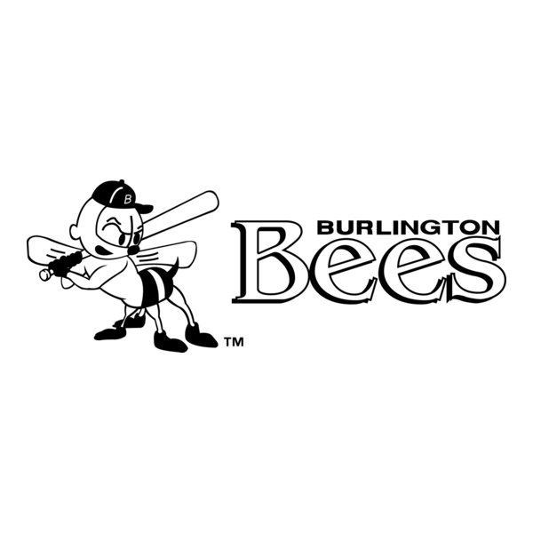 Burlington Bees Logo PNG Vector