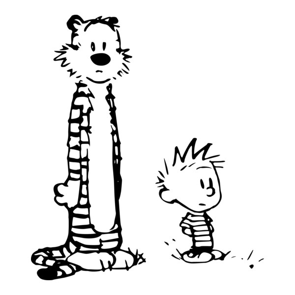 Calvin and Hobbes Logo PNG Vector