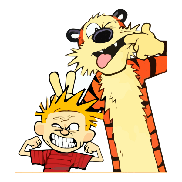 Calvin and Hobbes Logo PNG Vector