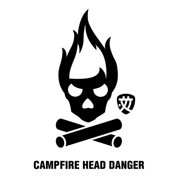 Campfire Head Logo PNG Vector