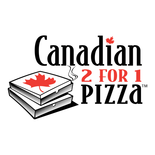 Canadian 2 for 1 Pizza Logo PNG Vector