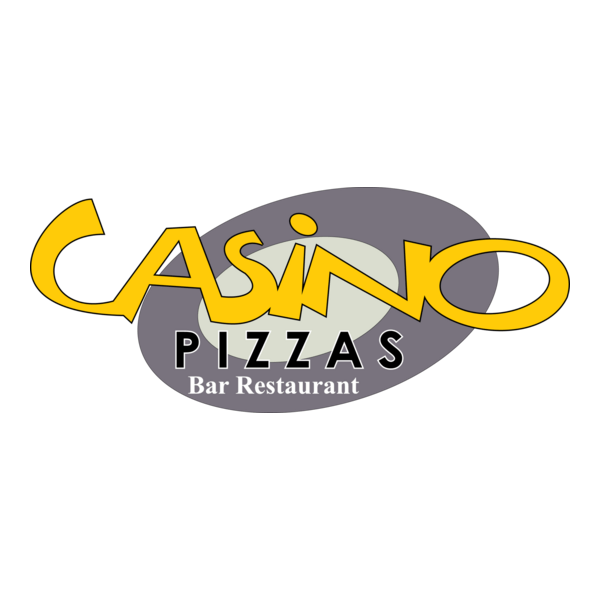 Casino Pizza Logo PNG Vector
