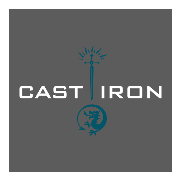 Cast Iron Logo PNG Vector