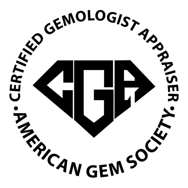 Certified Gemologist Appraiser Logo PNG Vector