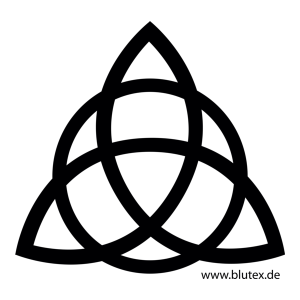 Charmed triquetra knot Logo PNG Vector