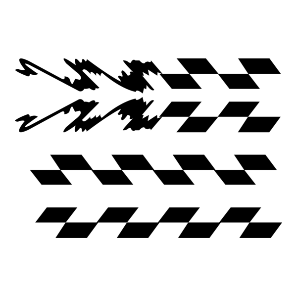 Checred stripe with jagged end Logo PNG Vector