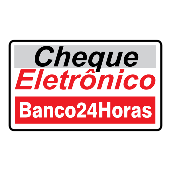 cheque eletronico Banco 24 horas Logo PNG Vector