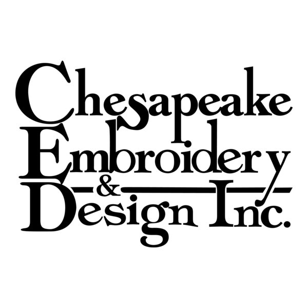 Chesapeake Embroidery Logo PNG Vector
