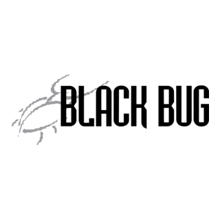 Black Bug Logo PNG Vector