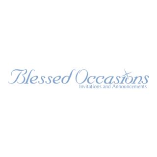 Blessed Occasions Logo PNG Vector