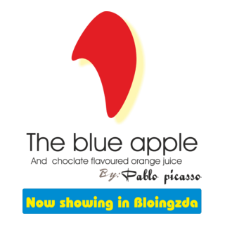 Blue Apple Logo PNG Vector