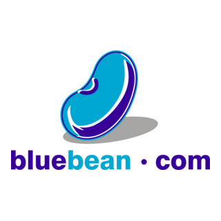 Blue Bean Logo PNG Vector