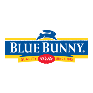 Blue Bunny Logo PNG Vector