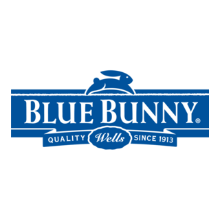 Blue Bunny Logo PNG Vector