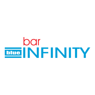 Blue infinity bar Logo PNG Vector