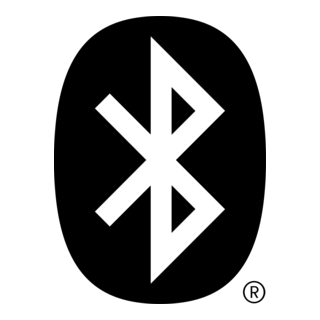 Bluetooth Icon Black Logo PNG Vector