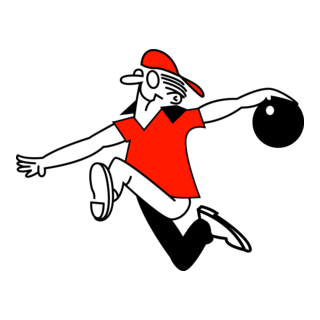 Bowling Dude Logo PNG Vector