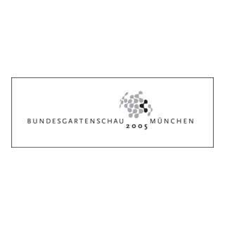 BUGA 2005 Bundesgartenschau München grayscale Logo PNG Vector
