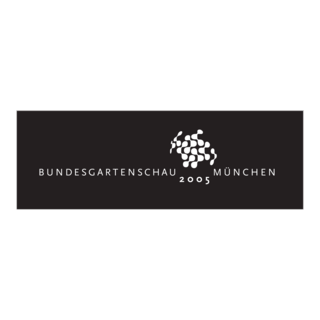 BUGA 2005 Bundesgartenschau München w/b Logo PNG Vector