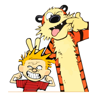 Calvin and Hobbes Logo PNG Vector