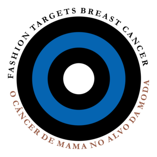 Cancer de Mama no Alvo da Moda Logo PNG Vector
