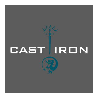 Cast Iron Logo PNG Vector