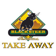 Black Steer Logo PNG Vector