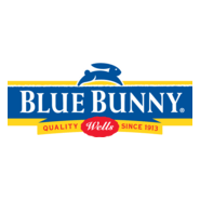 Blue Bunny Logo PNG Vector