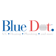 Blue Dot Logo PNG Vector