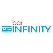Blue infinity bar Logo PNG Vector