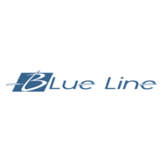 Blue Line Logo PNG Vector