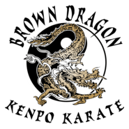 Brown Dragon Kempo Karate Logo PNG Vector