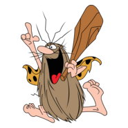 Captain Caveman Logo PNG Vector