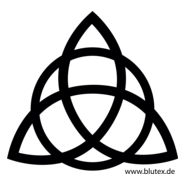 Charmed triquetra knot Logo PNG Vector