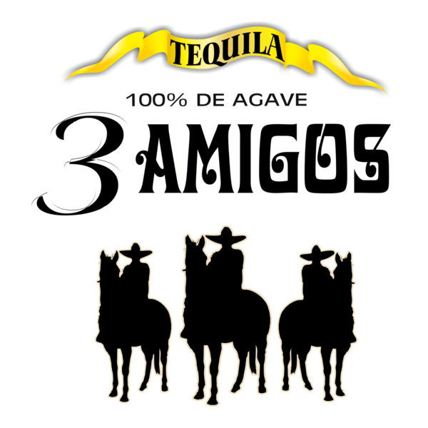 3 Amigos Tequila Logo PNG Vector