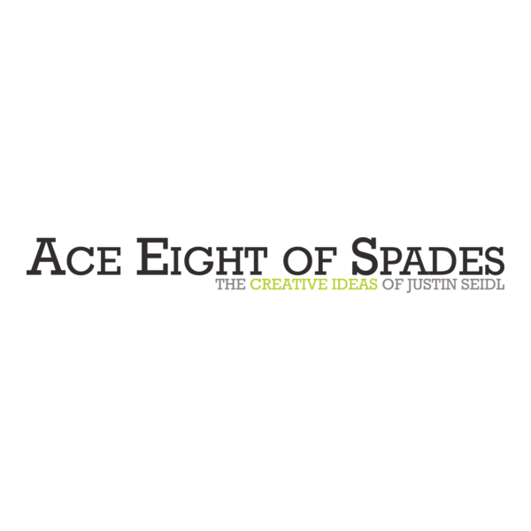 Ace Eight of Spades Logo PNG Vector