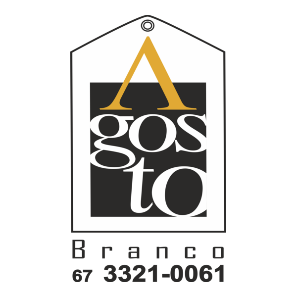 agosto branco Logo PNG Vector